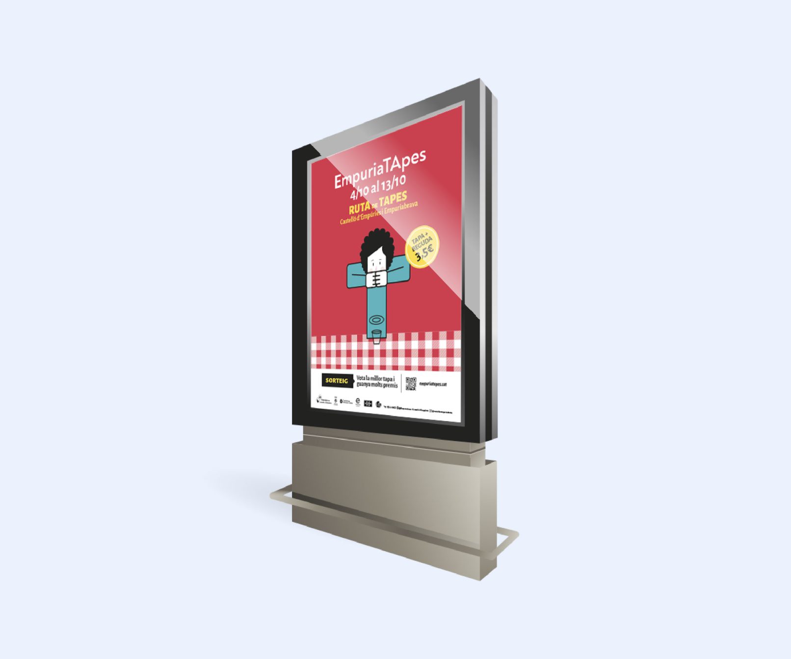 Mockup de MUPIS per a la campanya d'EmpuriaTApes